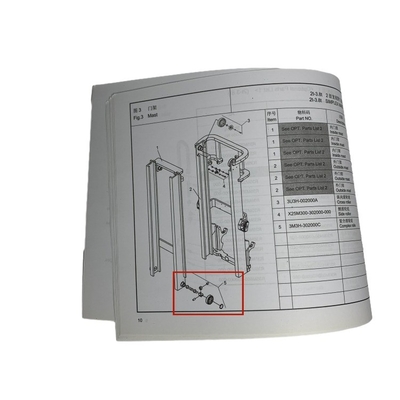 Vorkheflagge Mastlager Roller Complex roller assy 3M3H-302000C voor CPC D 20-35