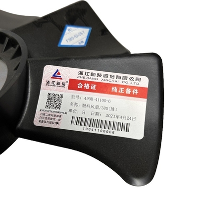 490B-41100 Vorkliftonderdelen Radiator ventilator blad in zwart plastic voor 490/495/498/4D30G31