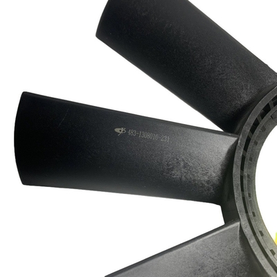 YUCHAI Vorkliftonderdelen 483-1308010 Zwart plastic radiator ventilator blad met 2.6 kg gewicht