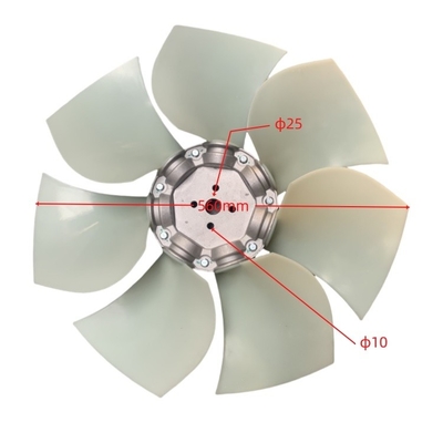 Ventilatorblad van stalen kunststof H5T01-00501 voor QSF3.8 QSB4.5 Forkliftcomponenten